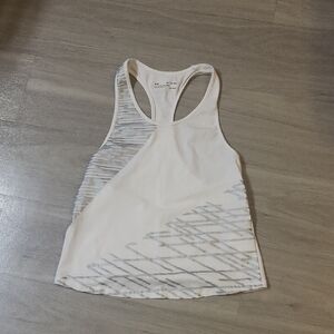 White and Gray Women's Tank Top